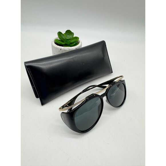 SAINT LAURENT Amelia women's sunglasses + case Black/Gold 55mm SL M137 - Picture 6 of 16